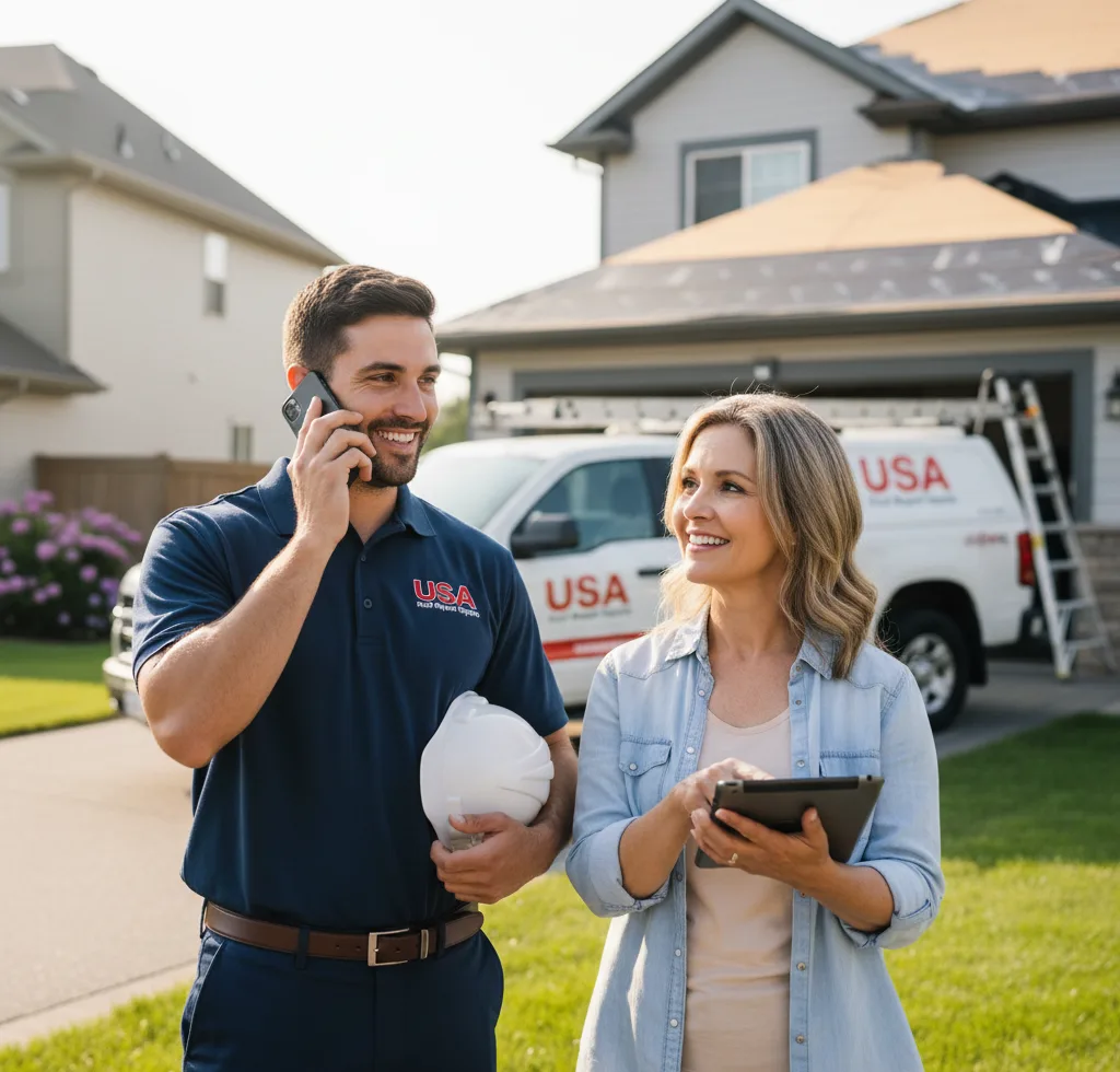 USA Roof Repair Experts customer support in Yutan
